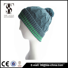 Nuevos hombres de diseño de punto de cachemira beanie